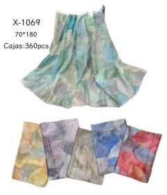 Szaliki damskie (uniwersalny/12szt)