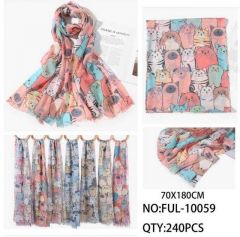 Szaliki damskie (uniwersalny/12szt)