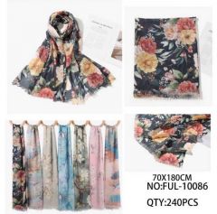 Szaliki damskie (uniwersalny/12szt)