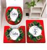 Zestaw dywaników łazienkowych-3 częściowy ” z świąteczna " (35x50+45x65+60x80cm/6kpt)