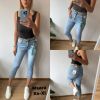 Spodnie Jeans damskie (XS-XL/12SZT)