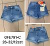 Szorty jeansowe damskie (26-32/12szt)