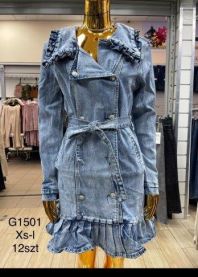 Sukienki jeans damskie (XS-L/12szt)