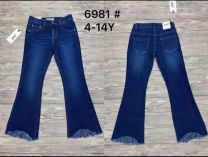 Spodnie jeansowe dziewczęce  (4-14LAT/6szt)