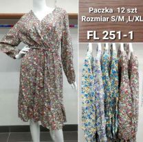 Sukienki w kwiaty (S-XL/12szt)
