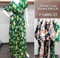 Sukienki w kwiaty (S-XL/12szt)