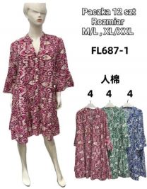 Sukienki w kwiaty (M-2XL/12SZT)