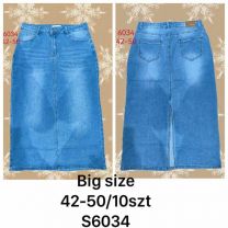 Spódnica jeansy damskie (42-50/10szt)
