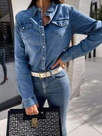 Koszula jeansowa damska (XS-XL/16szt)