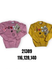 Swetry dziewczęce Turecka (116-140/12szt)