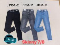 Spodnie Jeansy damskie 7/8 (XS-XL/10szt)