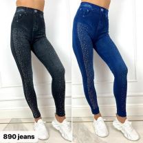 Spodnie legginsy jeans (uniwersalny/12szt )