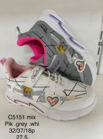 Buty sportowe na rzepy chłopięce i dziewczynka (32-3718P)