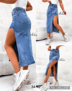 Spódnica jeansy damskie (34-42/10SZT)