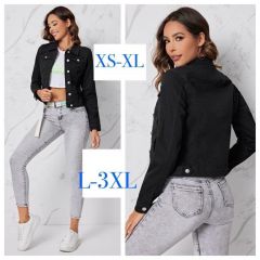 Kurtka jeansowa damska (XS-XL/10SZT)